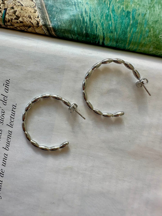 Pendientes HULA Plateado