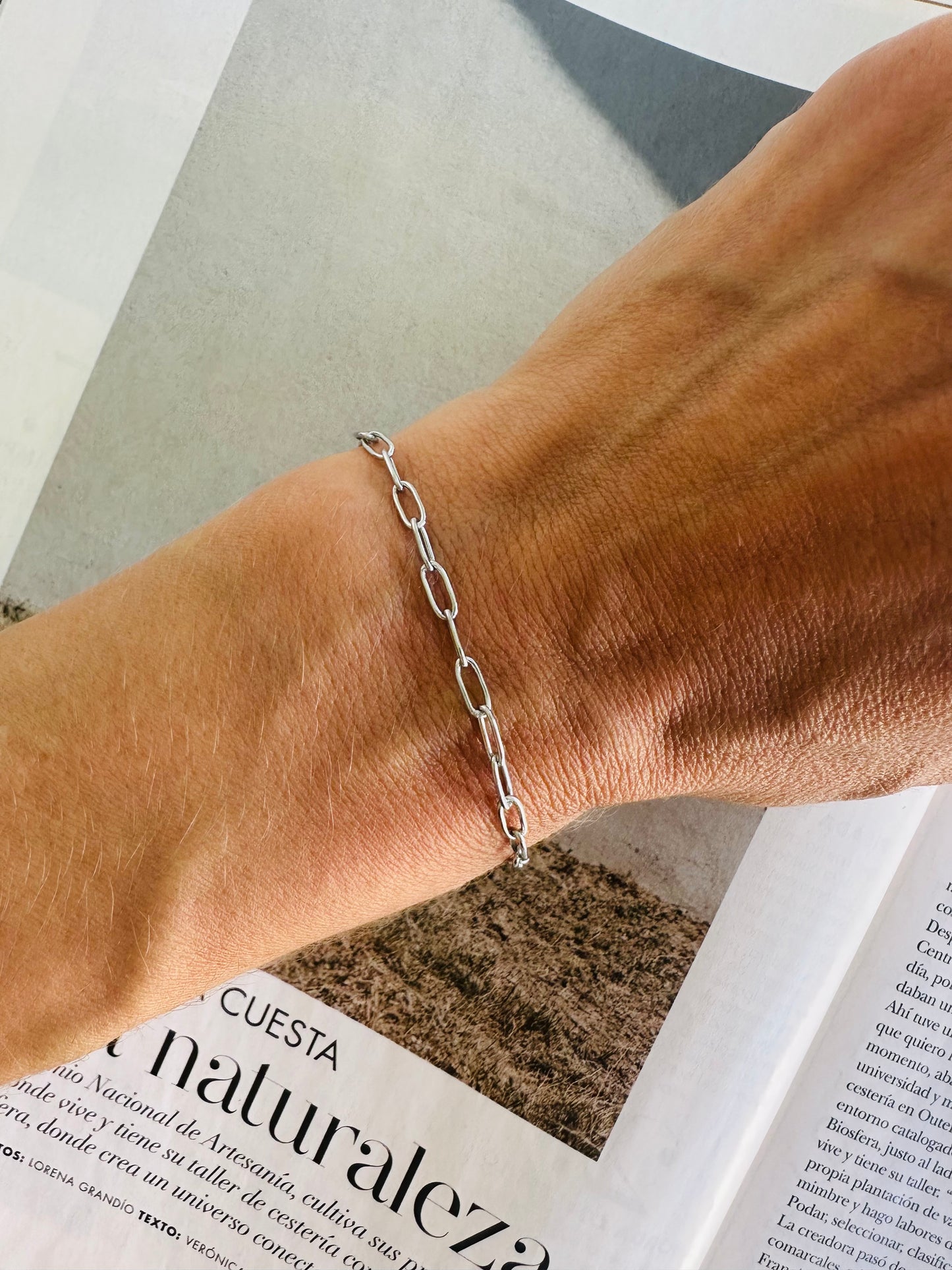 Pulsera PAPERCLIP Plateado