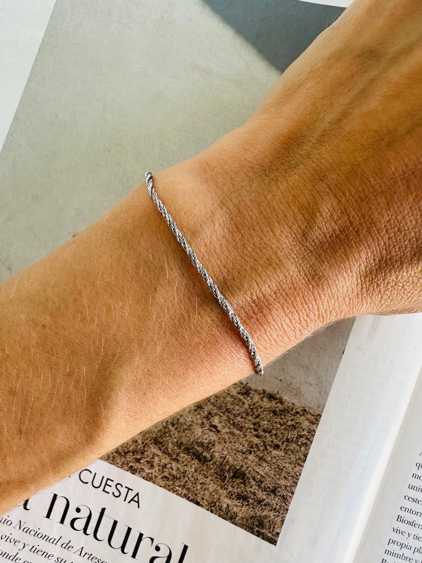 Pulsera GLOW Uno Plateado