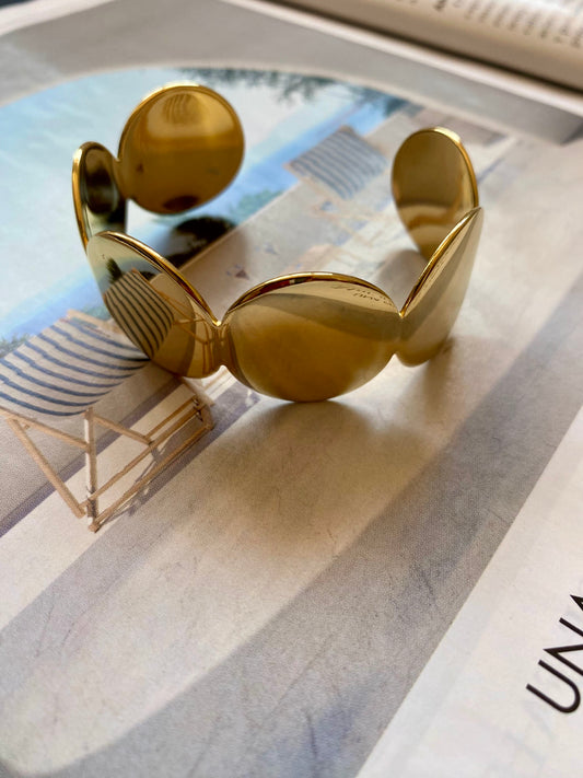 Brazalete CIRCULOS Dorado