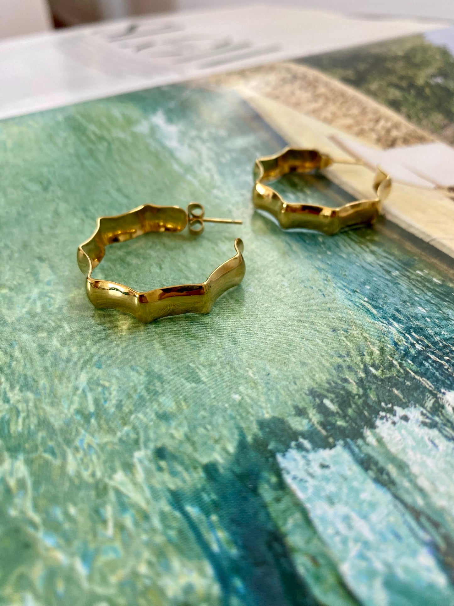 Pendientes CUBA Dorado
