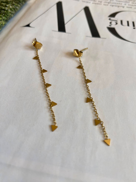 Pendientes TRIANGULO Dorado