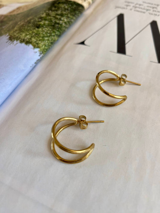 Pendientes MEDIALUNA Dorado
