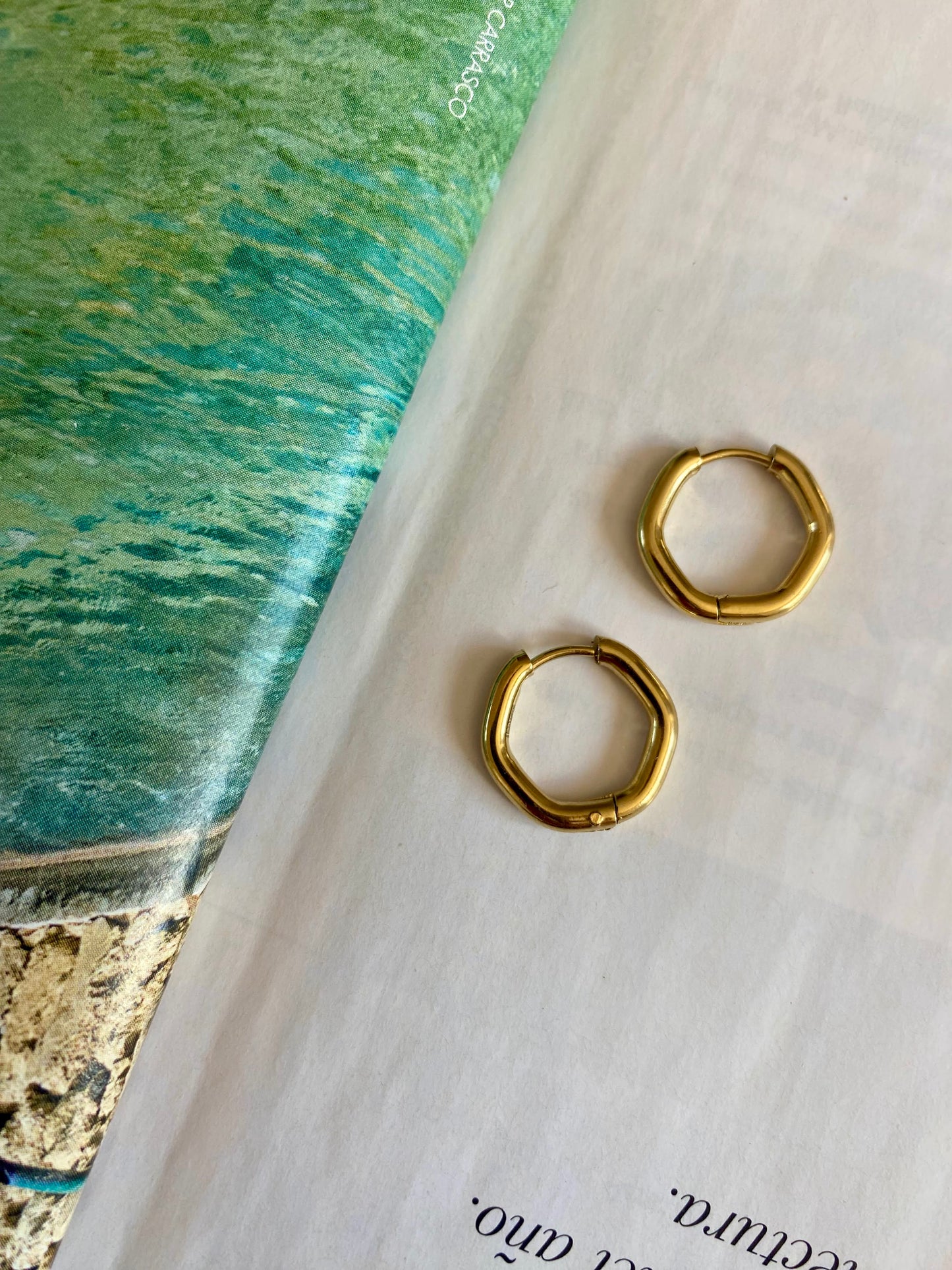 Pendientes HEXAGONO Dorado