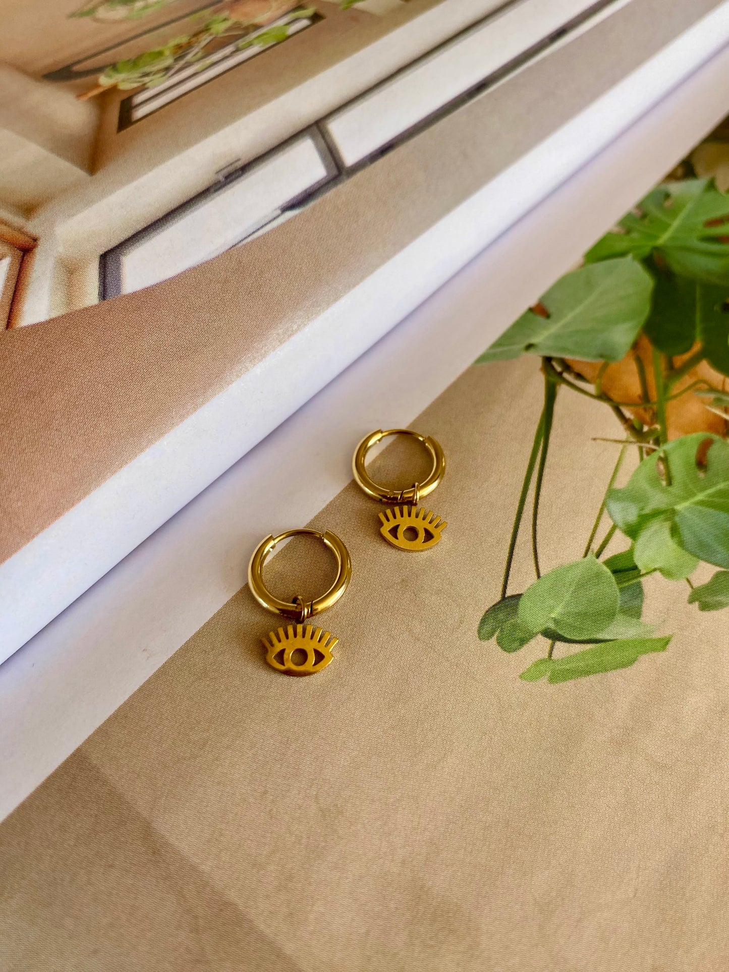 Pendientes OJO TURCO Dorado