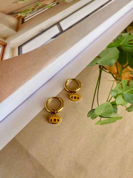 Pendientes OJO TURCO Dorado