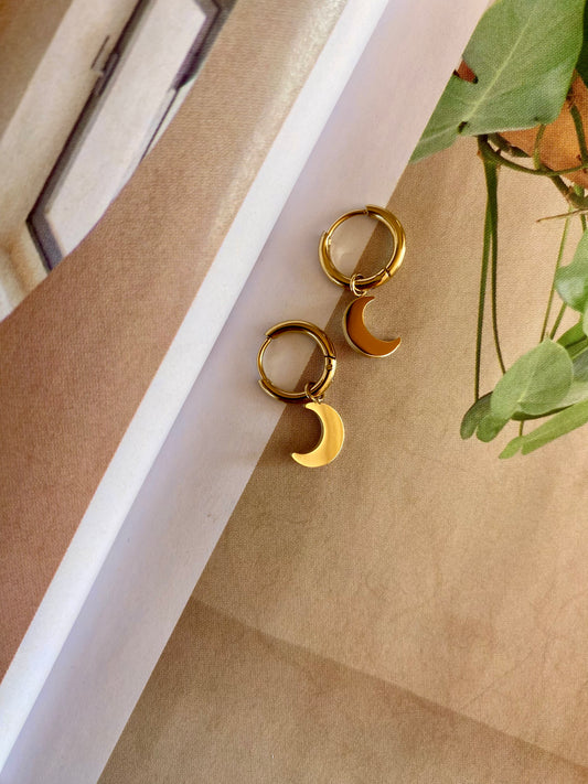 Pendientes LUNA Dorado