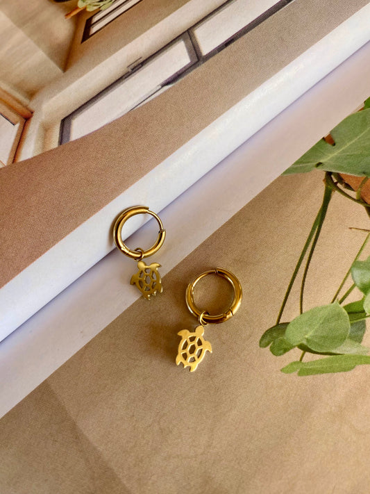 Pendientes TORTUGA Dorado