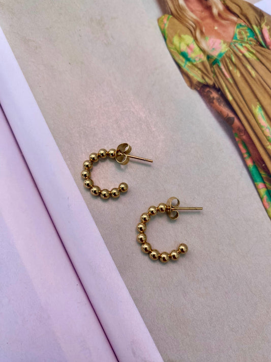 Pendientes Bolitas Dorado