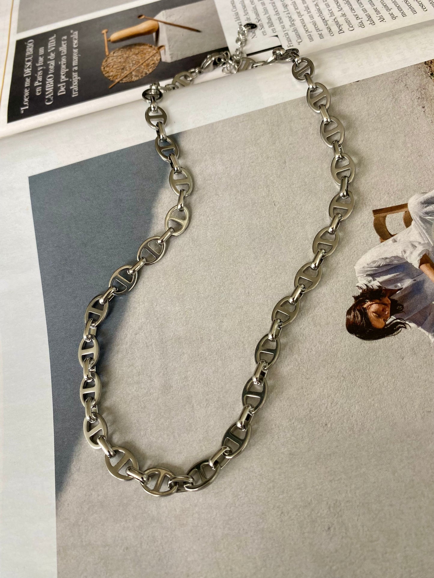 Collar CAFE Plateado