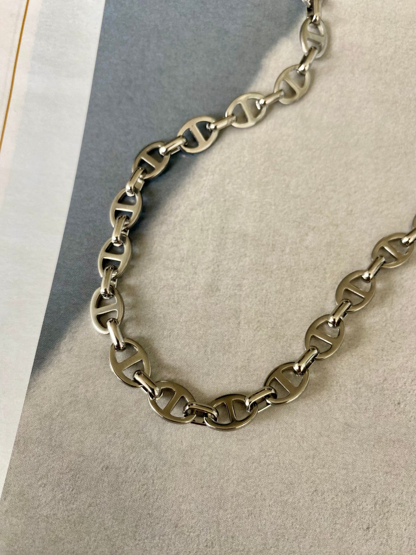 Collar CAFE Plateado