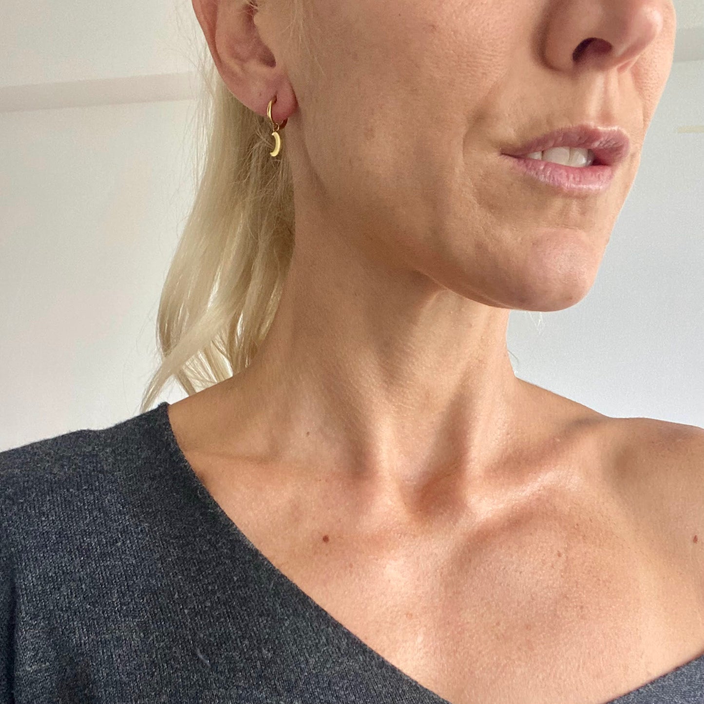 Pendientes LUNA Dorado