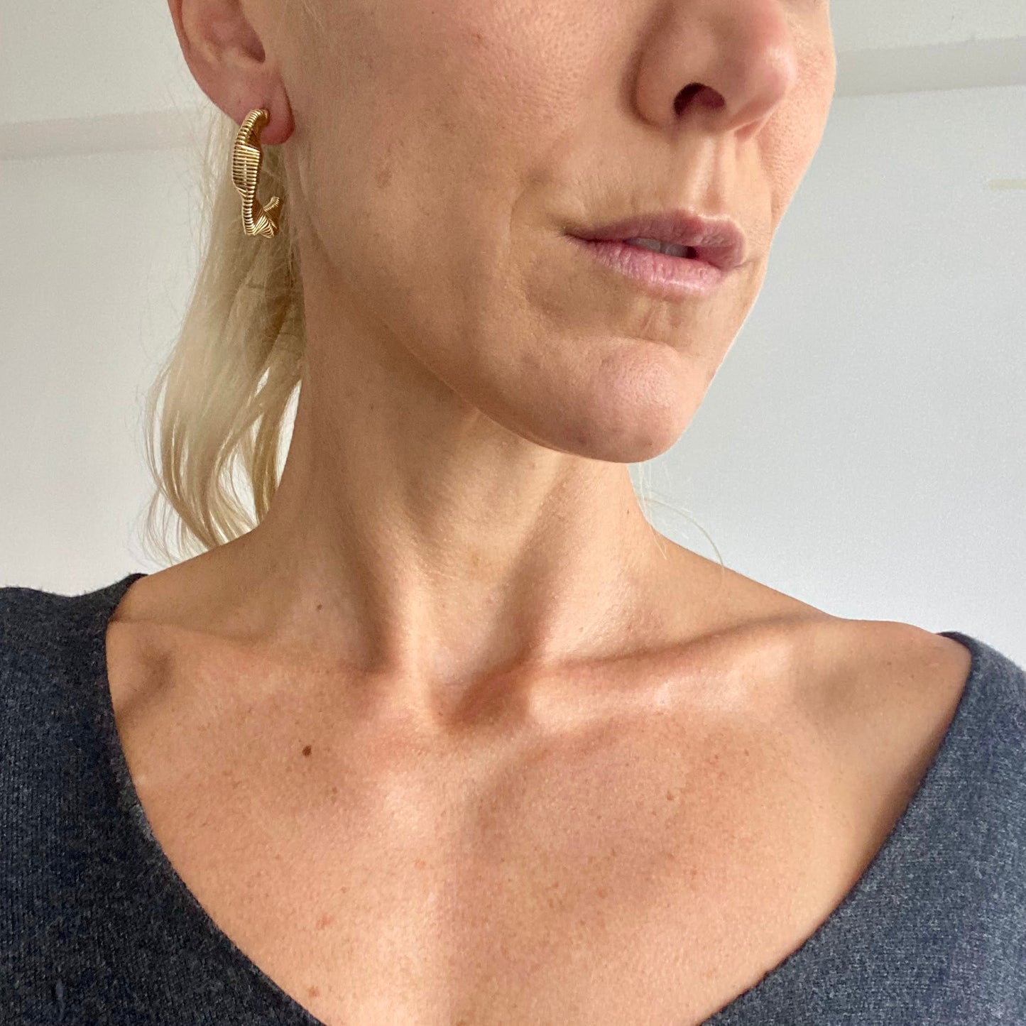 Pendientes SUMO Dorado